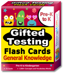 buy Gifted Testing General Knowledge Flash Cards pack (for Pre-K-Kindergarten)