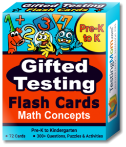 buy Gifted Testing Math Concepts Flash Cards pack (for Pre-K-Kindergarten)